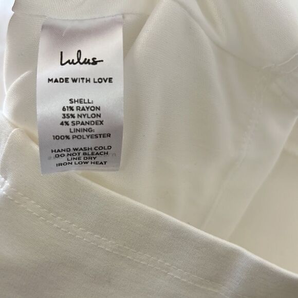 Lulu’s NEW w tags Womens size XL cream off white midi sleeveless dress - Picture 15 of 16